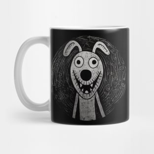 Funny caricature of a joyful dog Mug